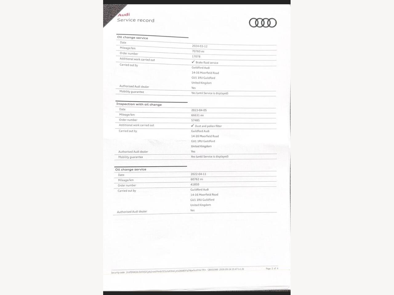 Audi A1 EN66FBC